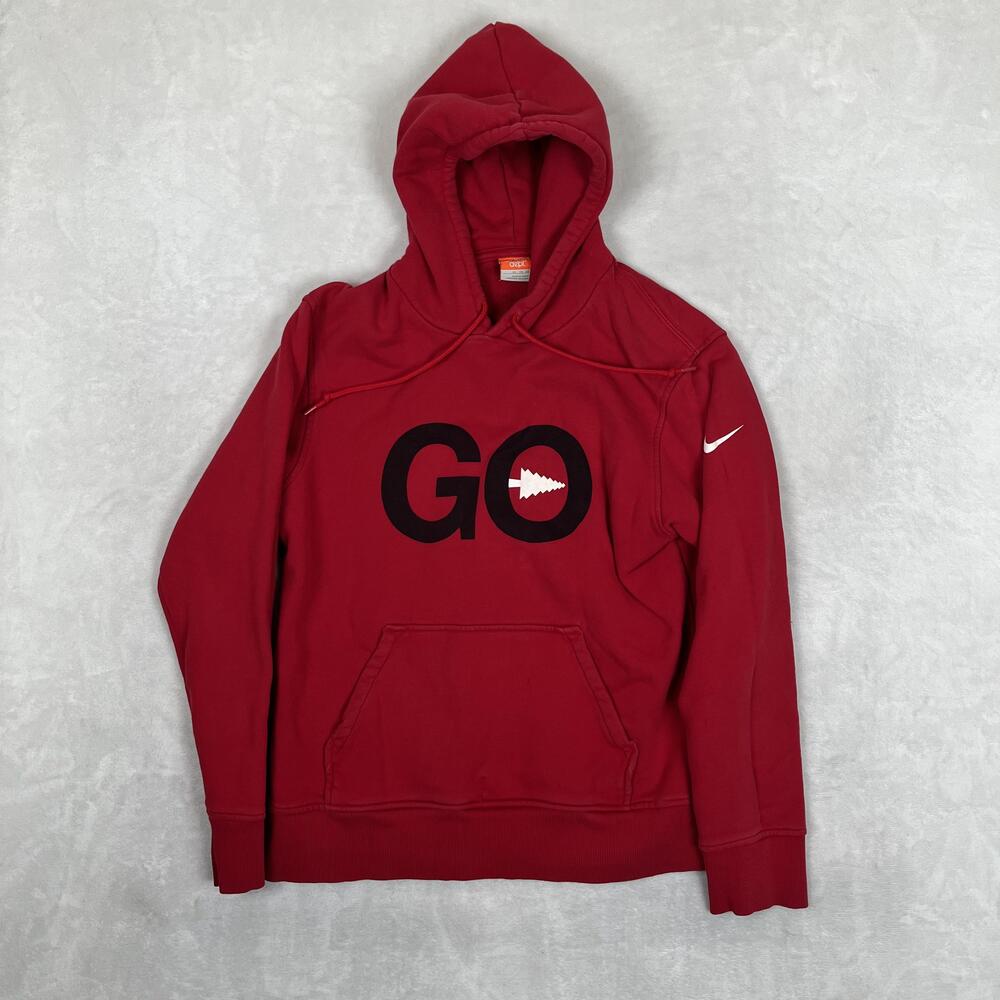 Nike Stanford Cardinals Hoodie Womens XL Red Fleece Pullover Sweatshirt GO Y2K